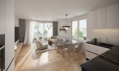 Das Optimum an Energieeffizienz I WE 69 I Moderne 2-Zimmer Wohnung mit Dachterrasse
