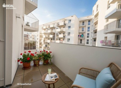 ERSTBEZUG – Modernes Wohnen am Hutterplatz | 2-Zimmer-Neubauwohnung mit Balkon