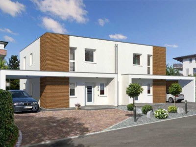 Ihr Traum vom Eigenheim - modernes Doppelhaus mit Grundstück & Gartenidylle
