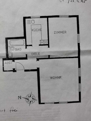 Helle 2-Zimmer-Wohnung in Tübingen-Lustnau