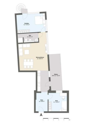 helle, großzügige 3-Zimmerwohnung mit Südbalkon