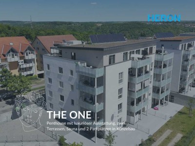 THE ONE - Penthouse mit luxuriöser Ausstattung, zwei Terrassen, Sauna und 2 Parkplätzen in Künzelsau