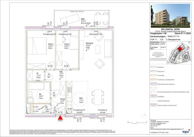 3-Zimmer-Wohnung mit Balkon, Top 17