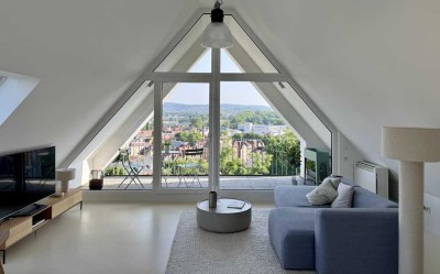 Skyloft Stuttgart Bad Cannstatt – Erstbezug: 61 m² Dachgeschoss-Loft mit großzügiger Dachterrasse