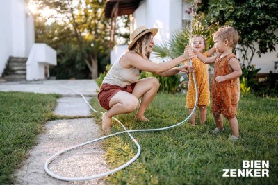 Familientraum auf einer Ebene