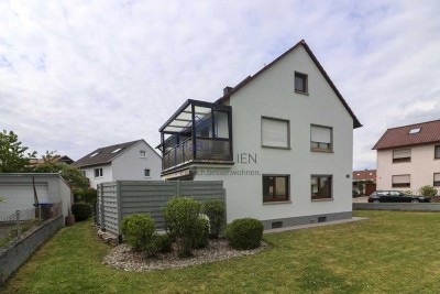 3-Zimmer-Wohnung mit Balkon, Gartenanteil, Garage - provisionsfrei