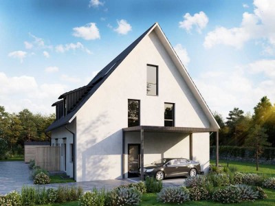 Erstbezug: massive Neubau-Doppelhaushälfte mit pflegeleichtem Garten (Haus 2)
