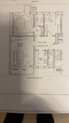 Helle 3-Zimmer Wohnung mit Balkon im 5. OG in Augsburg - Hochfeld