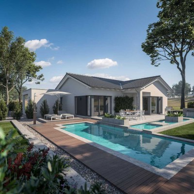 Bauen mit Bien-Zenker: Gemütlicher Bungalow mit modernem Carport