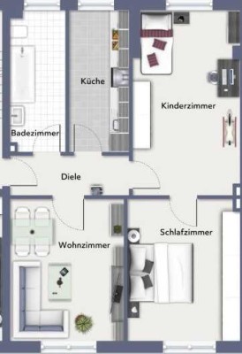 Über Ihnen? Niemand! 3,5 Raum Wohnung im 2.0G