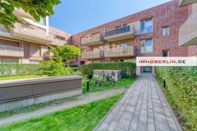 IMMOBERLIN.DE - Exklusive Gartenwohnung mit 2 Terrassen & Tiefgaragenplatz in Trendlage