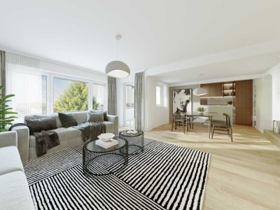 Familienglück auf 4 Zimmern - mit sonnigem Südbalkon und Tiefgaragenstellplatz