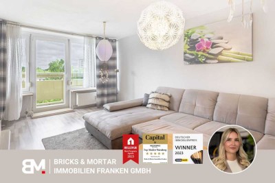 Attraktive Etagenwohnung mit Ost- und Westbalkon in Nürnberg