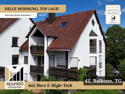 Helle Wohnung mit 2 Balkonen und TG – ruhige Premiumlage im 1. OG