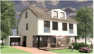 Letzte DHH! Effizienzklasse A+, KfW 40 mit PV-Anlage, Fußbodenheizung, inklusive Grundstück !