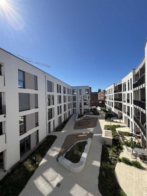 Neubau - Schöne 3 Zimmer-Wohnung mit EBK und Terrasse in Mainz Weisenau!
