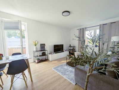 Gepflegte Zwei-Zimmer-Wohnung mit Einbauküche und Balkon!