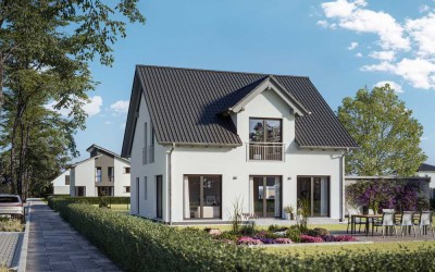 Familiengerechtes Wohnen in Licht durchfluteten Räumen!(inkl. Grundstück & Keller)