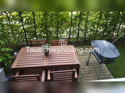 Tauschwohnung: Biete: 3 Zi. mit Garten, Suche: 2-2,5 Zi mit Balkon