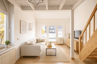 Gemütliche 2-Zimmer-Wohnung mit Galerie und großzügigem Balkon