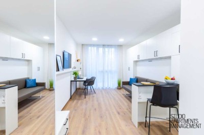 ERSTBEZUG - DONAU SIDE STUDIO APARTMENTS: Modernes Studio Apartment mit Fitnessstudio & Co-Working