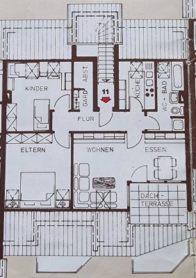 3-Zimmer Dachgeschosswohnung mit Balkon und Tiefgarage in Asperg