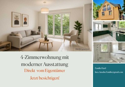 Lichtdurchflutete 4-Zimmer-Wohnung mit moderner Ausstattung