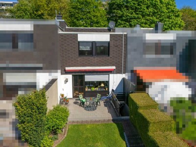 Leverkusen-Lützenkirchen:
Modernes Split-Level Reihenmittelhaus mit Garage und Sonnengrundstück