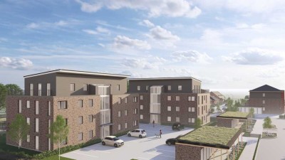 Neubauwohnquartier in Aurich-Extum : KFW 40+ NH QNG Erdgeschosswohnung mit Gartenanteil!