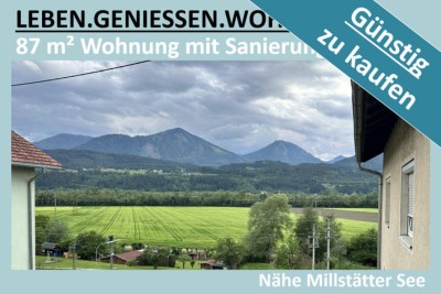DREI ZIMMER WOHNUNG NÄHE MILLSTÄTTER SEE