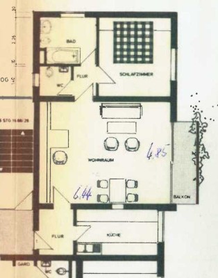 Gepflegte 2-Zimmer-Wohnung mit Balkon in Frankenthal (Pfalz)