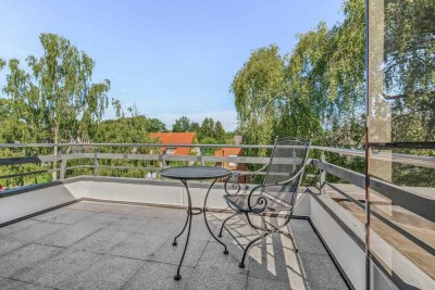 Rarität in Hamburg-Marienthal-Faszinierendes Staffelgeschoss mit Dachterrasse und Tiefgaragenplatz