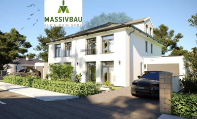 NEUBAU DOPPELHAUSHÄLFTE WÖRRSTADT - Stein auf Stein mit der Massivbau Rhein-Main