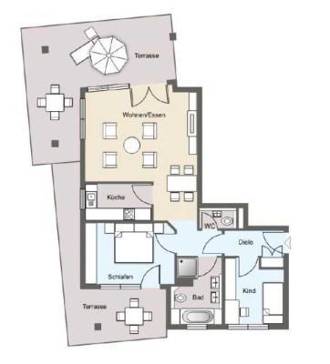 Sehr schöne und gepflegte 3-Zimmer Wohnung in bester Lage