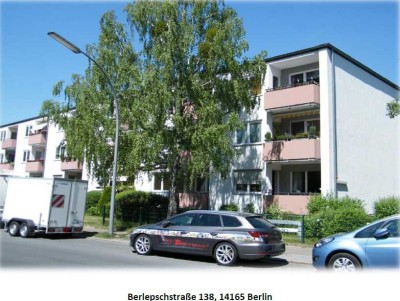 möblierte 2-Zimmer-Wohnung in Nord-Süd-Ausrichtung in Zehlendorf