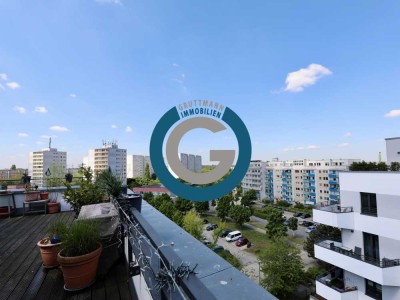 PENTHOUSE MIT GROSSER TERRASSE & PANORAMABLICK - HELL &  MODERN - MIT TIEFGARAGEN -STELLPLATZ