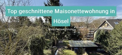 zentral gelegene, helle und geschmackvolle 2,5 Zimmer Maisonettewohnung mit Balkon in Ratingen-Hösel