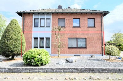 Wohnung im Erdgeschoss mit Garage und großem Garten