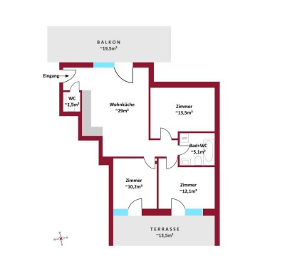 JETZT NOCH WÜNSCHE EINBRINGEN! DG Neubau/Erstbezug I Balkon + Terrasse + Dachterrasse I Schlüsselfertig I Luftwärmepumpe inkl. Kühlung