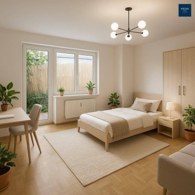 Brandhofgasse 12/1 - Ruhige Terrassenwohnung mit Innenhofblick nahe Universität