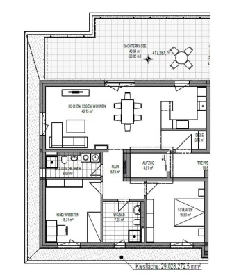 Exklusive, neuwertige 3-Zimmer-Penthouse-Wohnung mit geh. Innenausstattung mit EBK in Kaiserslautern