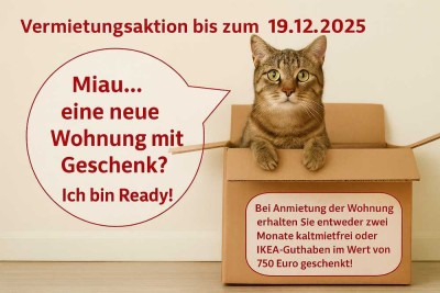 Vermietungsaktion bis 19.12.2025 -  Hochwertige 3-Zimmerwohnung + Erstbezug + Balkon + EBK-Option!