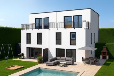 Doppelhaushälfte mit 260qm großem Grundstück in Bestlage von Korntal. Euer Eigenheim mit wundervolle