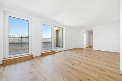 PROVISIONSFREI! Letzte noch verfügbare Dachgeschoß-Wohnung | 3 Zimmer zentral begehbar | Terrasse mit Fernblick