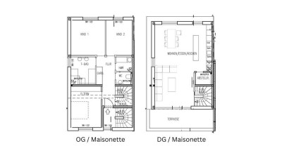 Exklusive Maisonette-Wohnung mit Dachterrasse in Rodgau