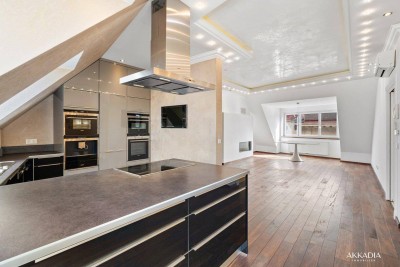 Penthouse mit 360° Weitblick – Exklusives Wohnerlebnis im 4. Bezirk auf zwei Ebenen (Tiefgarage vorhanden)