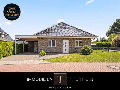Wärme von oben, Ruhe von unten:
kompakter Bungalow mit Solarthermie und Ausbaupotenzial in Haselünn