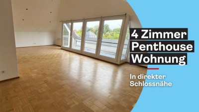 Penthousewohnung mit vier Zimmern und Balkon in Bruchsaler Schlossnähe