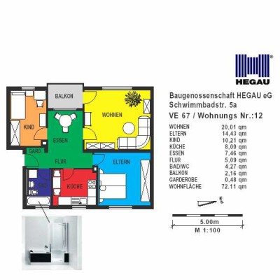 3 Zimmerwohnung in Meßkirch