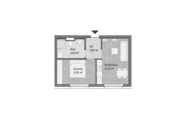 NEUBAU - Moderne 2-Zimmer Anlegerwohnung (37,47m²)-Graz/Gries